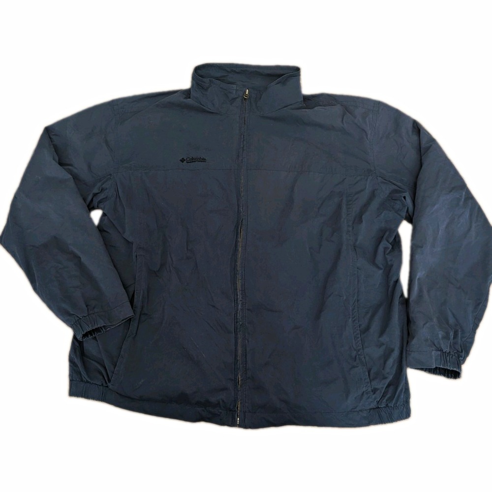 Columbia Sportswear Company Men's XXL Navy Blue Full Zip Fleece Lined Jacket